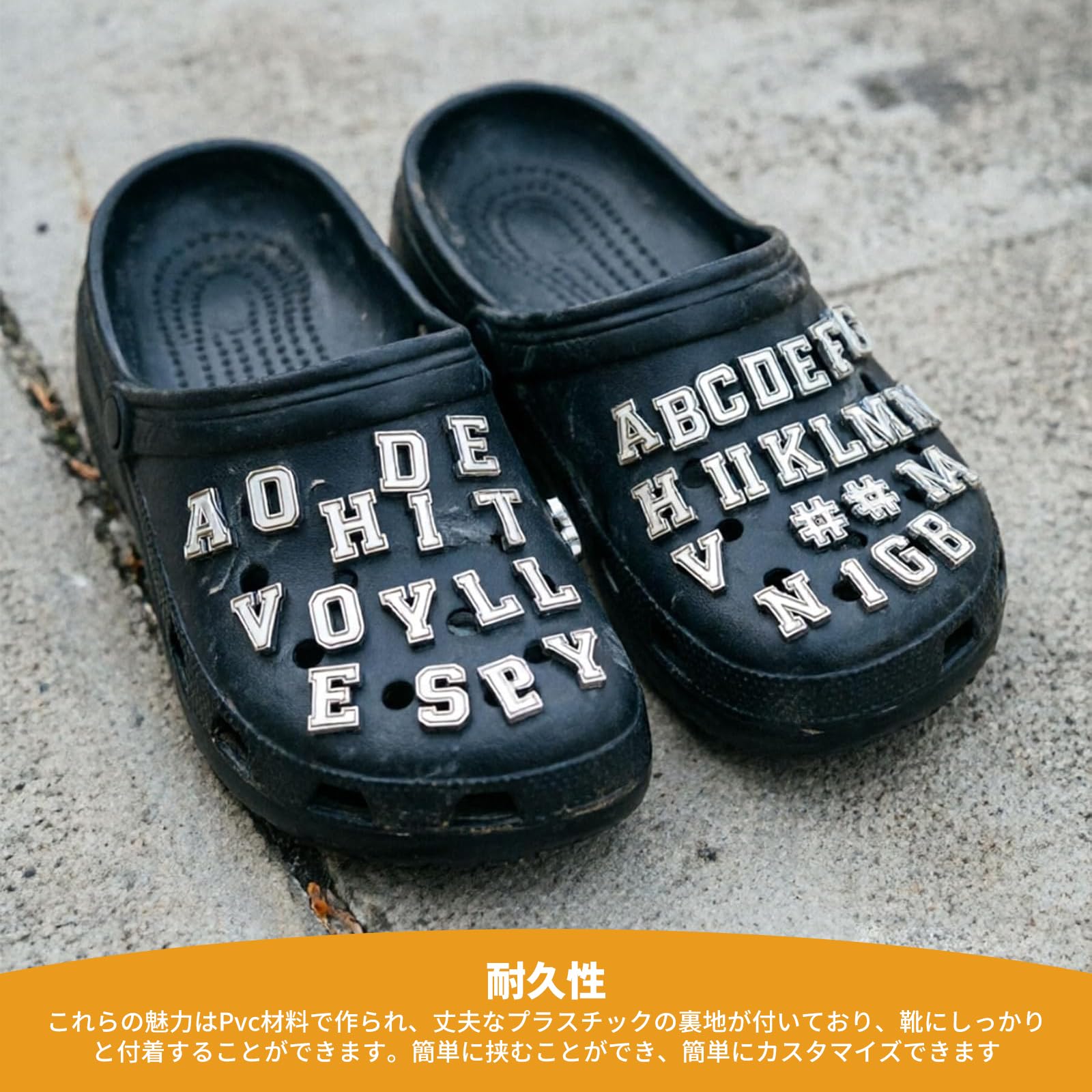 [Fish&Fairy] サンダルチャーム 立体シューズアクセサリー 取り外し クロッグ用装飾靴アクセサリー DIY 装飾靴バックル 靴のチャーム 男女兼用 - 4