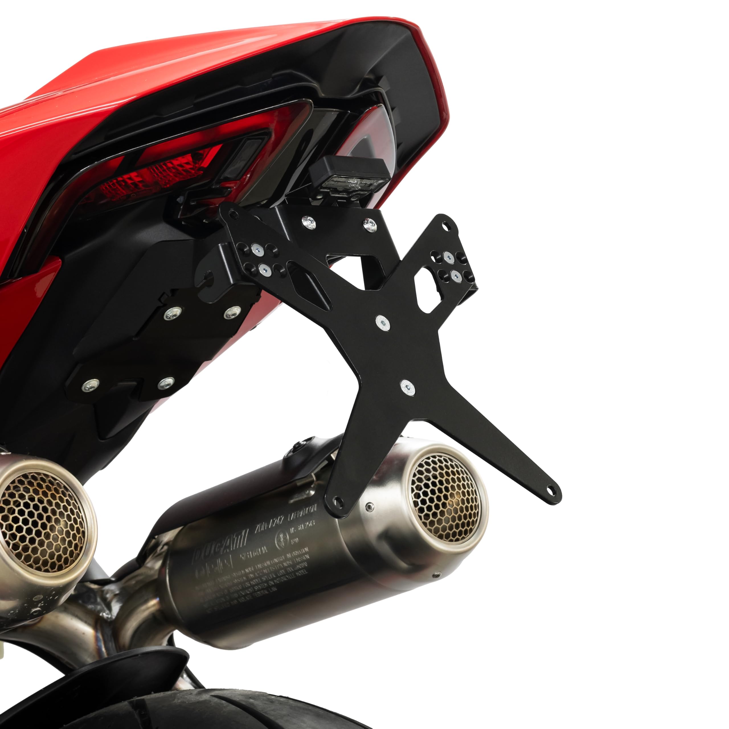 ZIEGER X-Line Portatarga Supporto targa Modifica posteriore compatibile con: Ducati Panigale V2