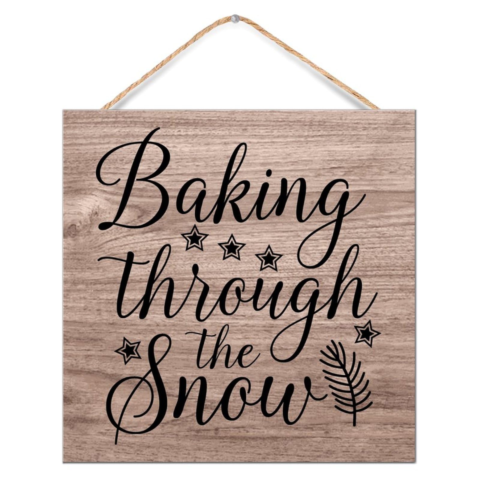 Panneau en bois de qualité supérieure Baking Through The Snow, décoration murale d'exception