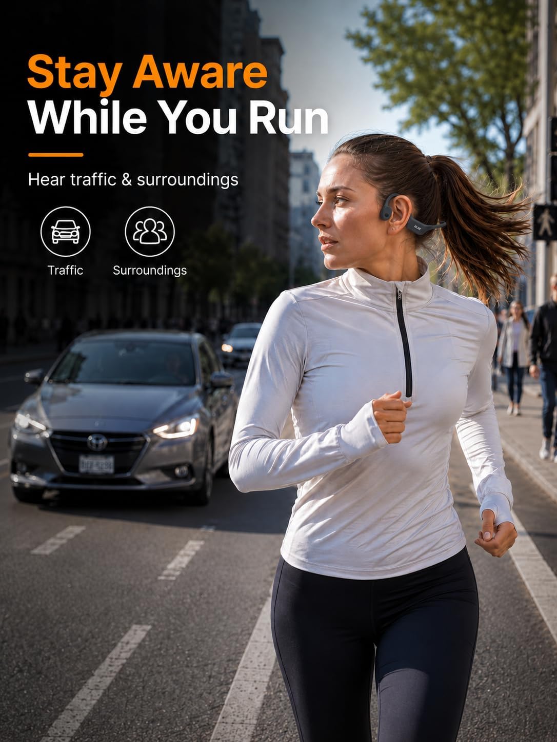 Open-Ear Bone Conduction Headphones Bluetooth Running Sports Headset image 2