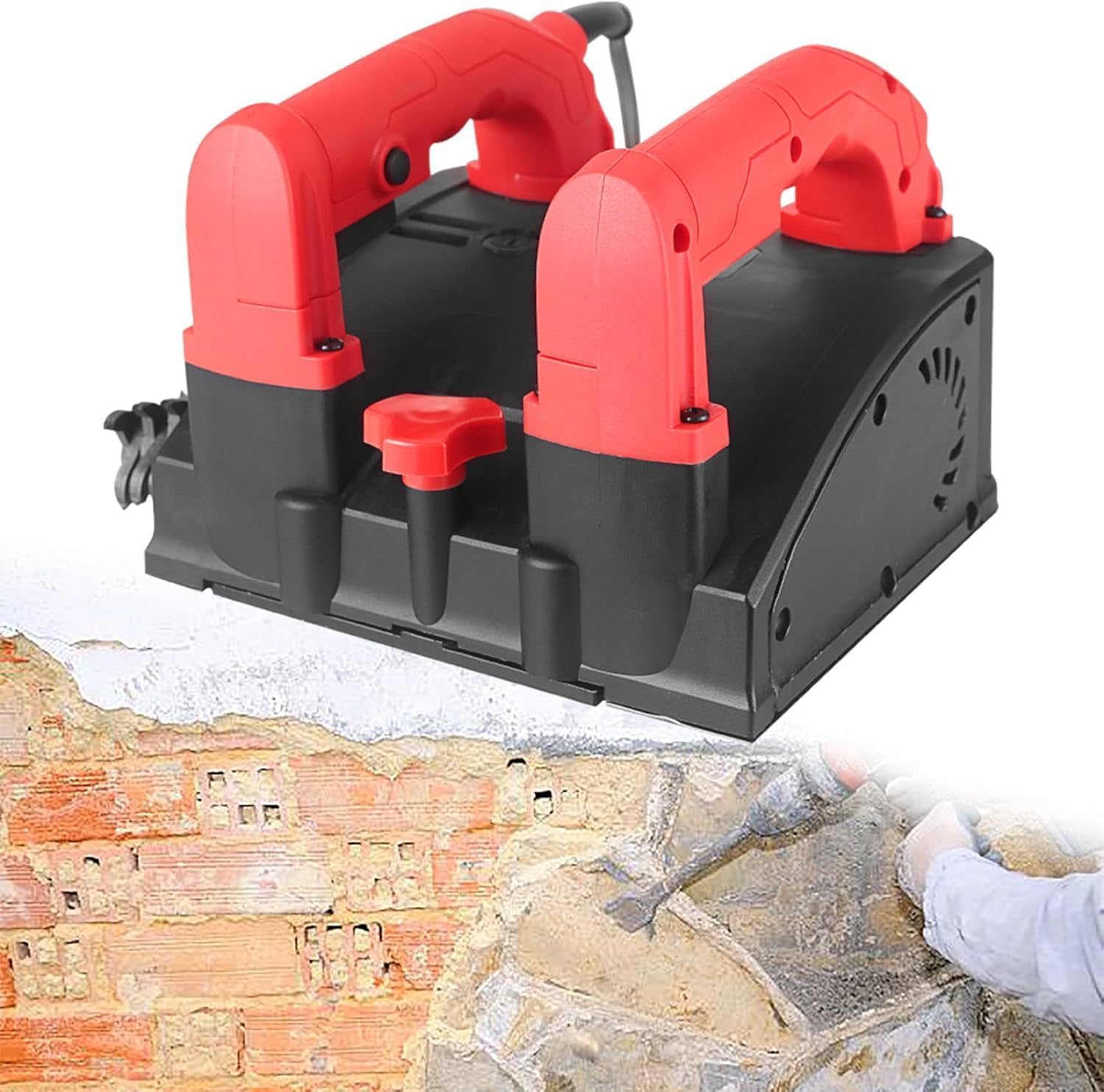 Electric Wall Planer, Handheld Power Hand Planer Portable Roller Planer with Vacuum Cleaner, Electric Wall Concrete Tool for Wall Renovation