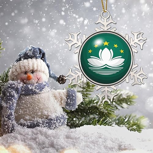 Vista 40 de Bandera de Kenia, adornos colgantes para árbol de Navidad, copo de nieve nacional, adorno de metal, recuerdo de Navidad, regalo de Kenia, decoración