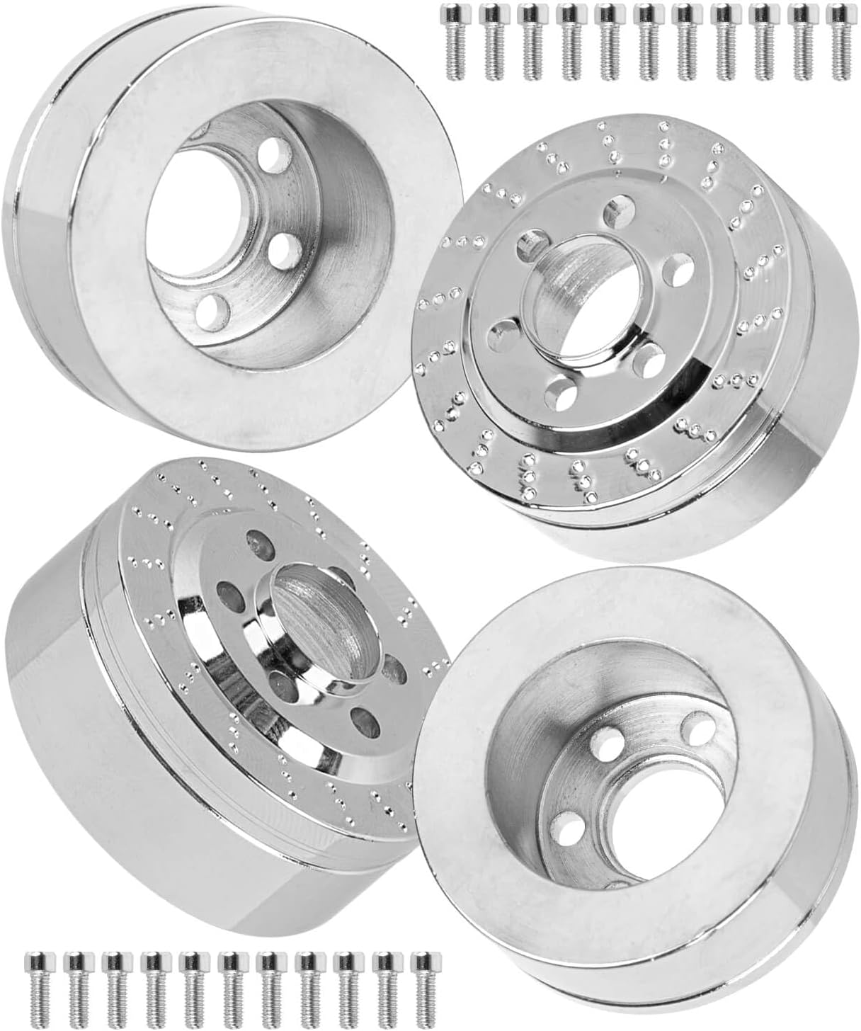 RC 1.9" 2.2" Heavy Duty Wheel Weights Upgrades Part for 1/10 TRX4 SCX10 SCX10 II 90046 SCX10 III D90 RC Beadlock Rims Crawler,Heavy Duty Wheel Weights