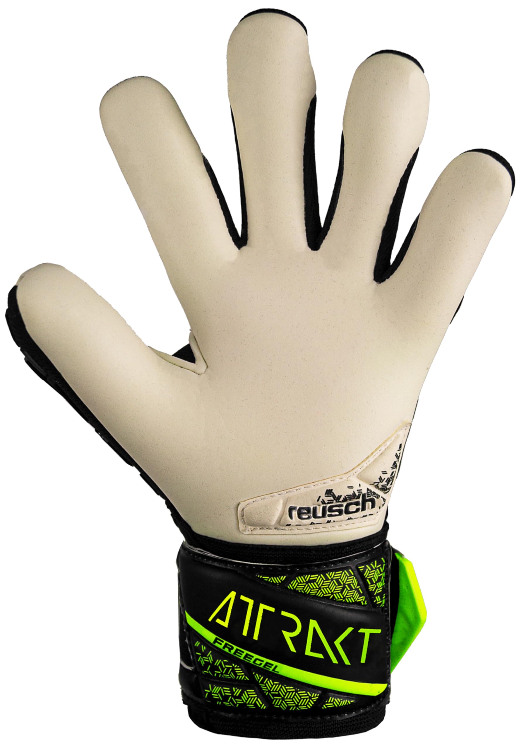 Reusch Attrakt Freegel Gold Finger Support Junior, Guanti da Portiere per Bambini Unisex-Youth