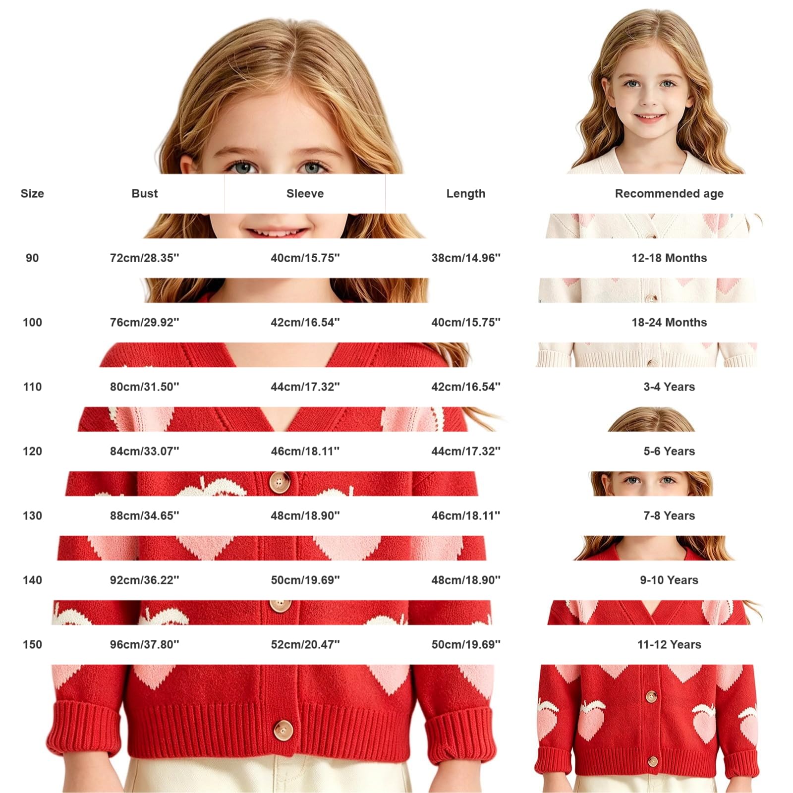 Cardigan da bambina come regalo, carino cardigan per bambine | Cardigan da ragazza, regalo di compleanno, Pasqua, bel design che rende felice ogni bambino