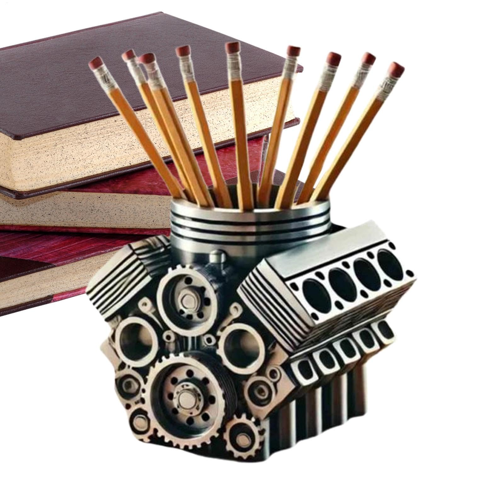 Pencil Holder Stylish Pen Organizer for Mechanical Enthusiasts