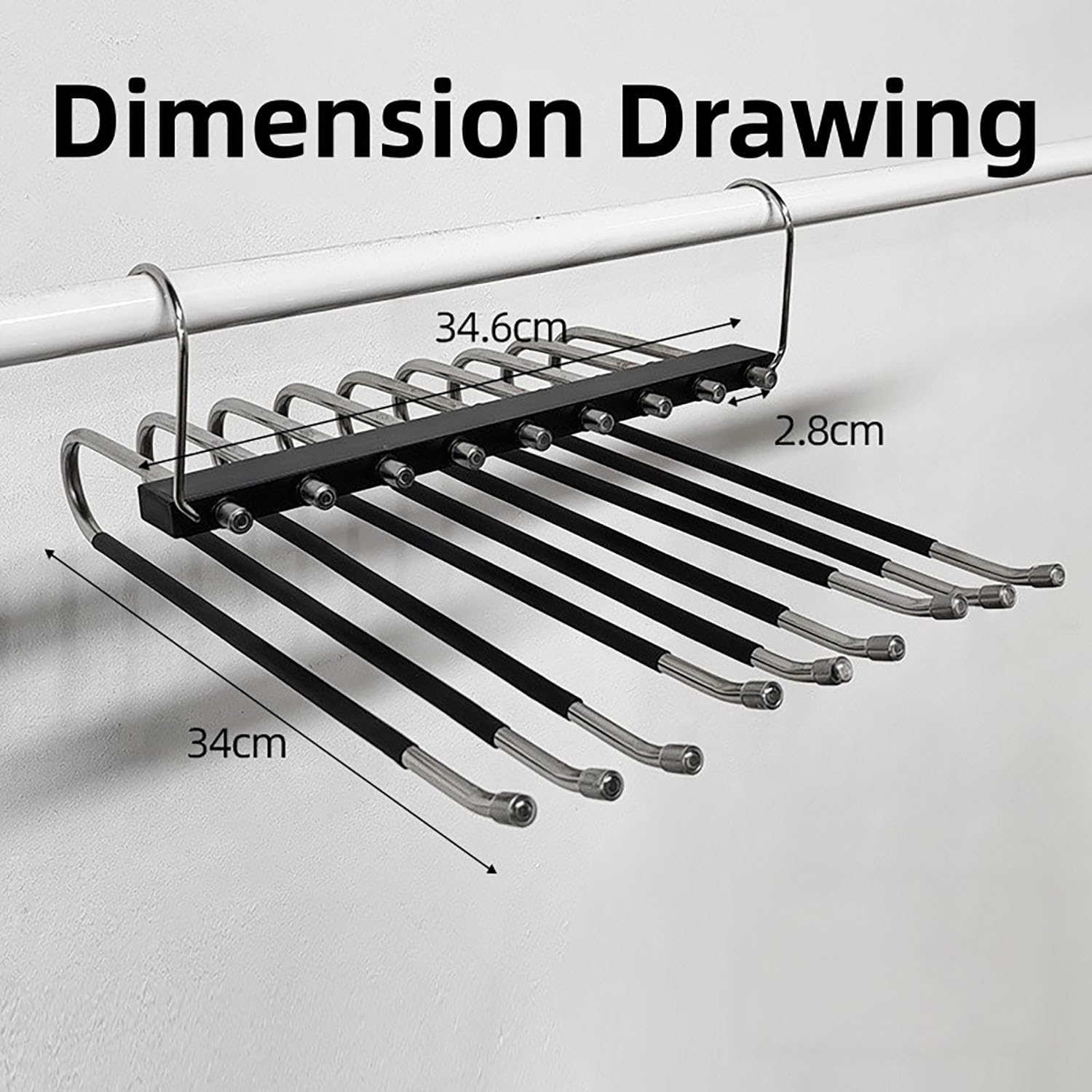 Magic Multilayer Pants Hangers Space Saving, Space Saving