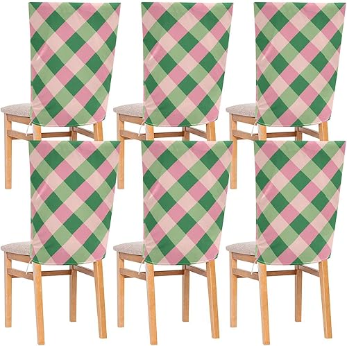 Blush Green Square Decorative Chair Slipcover for Festivals (Easter, Graduation, etc.) Soft Stretch Chair Covers Cover para sillas de comedor 6