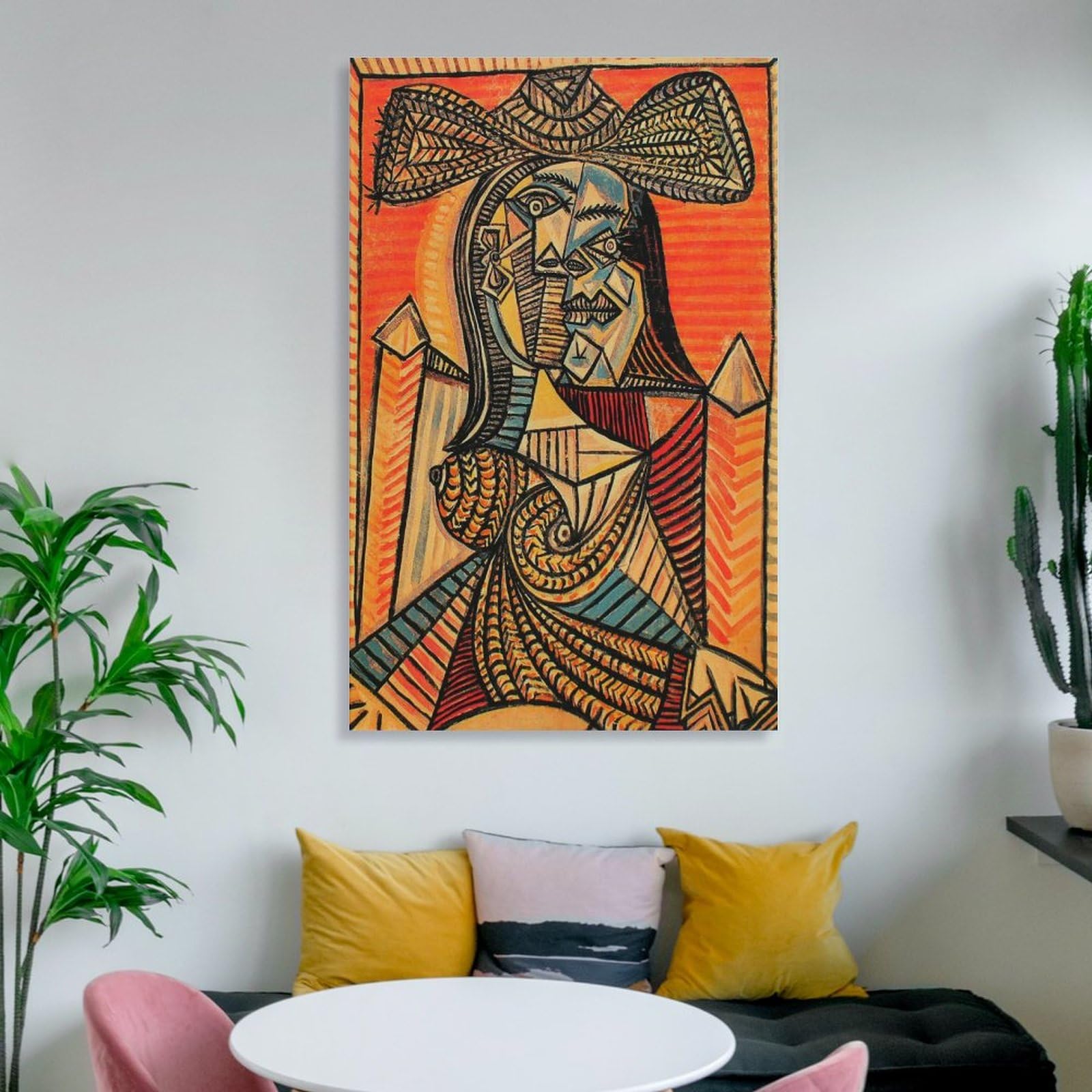 Amazon.co.jp: パブロ・ピカソ Pablo Picasso 《帽子の女性》 ポスター