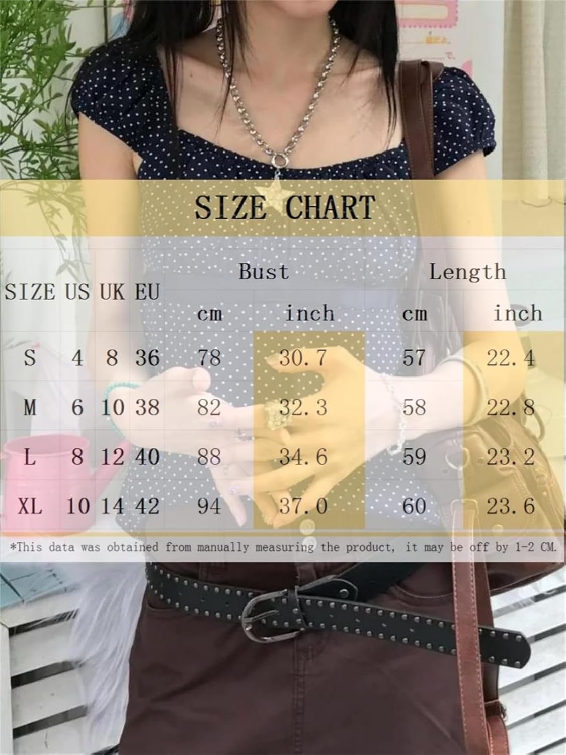 Women Fairy Grunge Y2k Babydoll Shirt Cap Sleeve Micro Polka Dot Tie Back Flowy Babydoll Top Preppy Clothes - Image 7