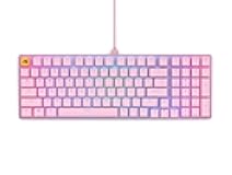 GLORIOUS Gaming Keyboard - GMMK 2 - TKL Hot Swappable Mechanical Keyboard, Red Switches, Wired, TKL Gaming Keyboard, Compact Keyboard - Full Size Keyboard (Pink) (Renewed)