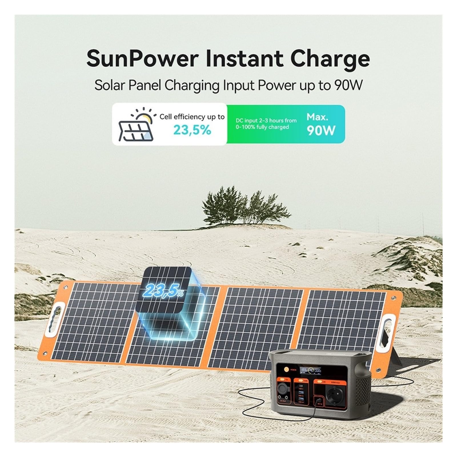 Central Eléctrica Portátil E103 De 300 W, Batería LiFePO4 179,2 WH, Inversor Onda Sinusoidal Pura, Generador Solar Múltiples Salidas Ligero Y PortáTil