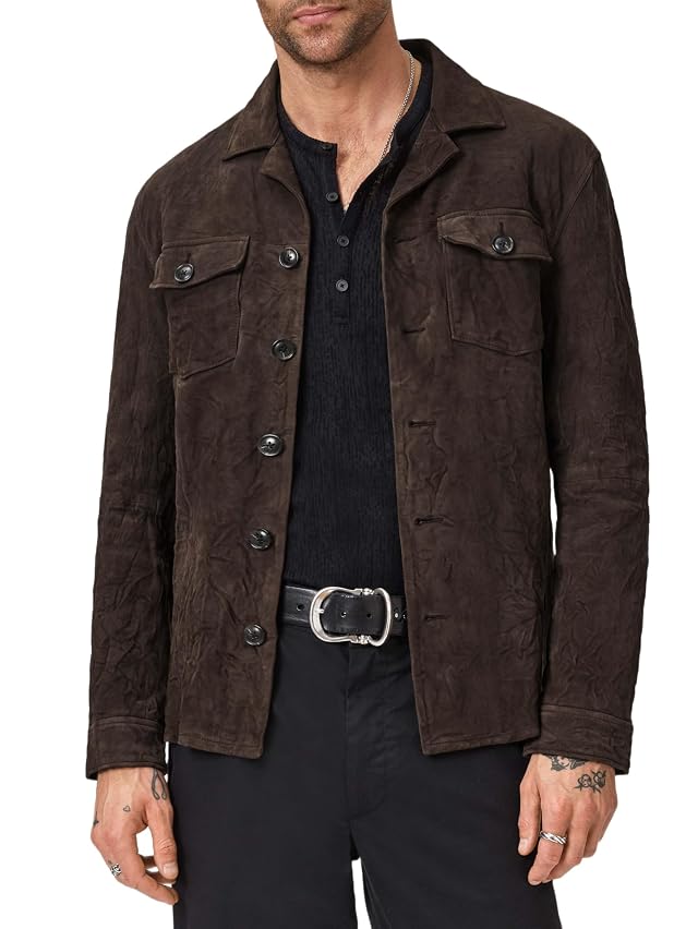 John Varvatos Mens Jesse Shirt Jacket