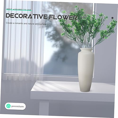 Miniatura 9 de Trébol artificial de cuatro hojas de plástico, plantas vegetales, arreglo de flores, florero, decoración de trébol de cuatro hojas para boda,