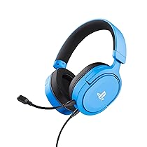 GXTrust 498B Forta Cuffie PS5 e PS4 Licenza Ufficiale PlayStation 5, Driver 50 mm, Audio 3D, Cavo da 1,2 m, Microfono Staccabile, Jack Audio 3.5 mm, Cuffie Gaming Cablate, Blu