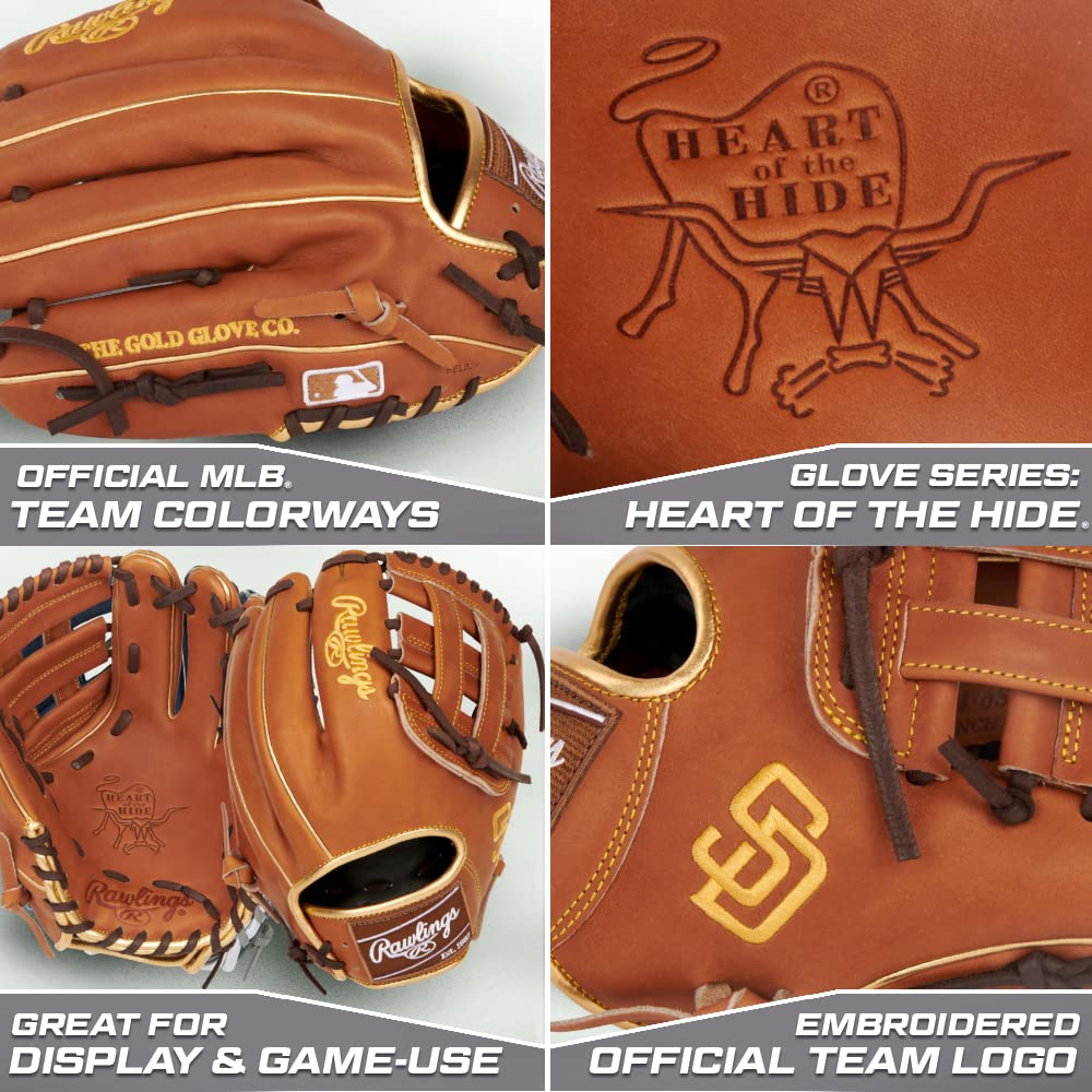 Amazon | ローリングス | HEART OF THE HIDE MLB チームロゴグローブ