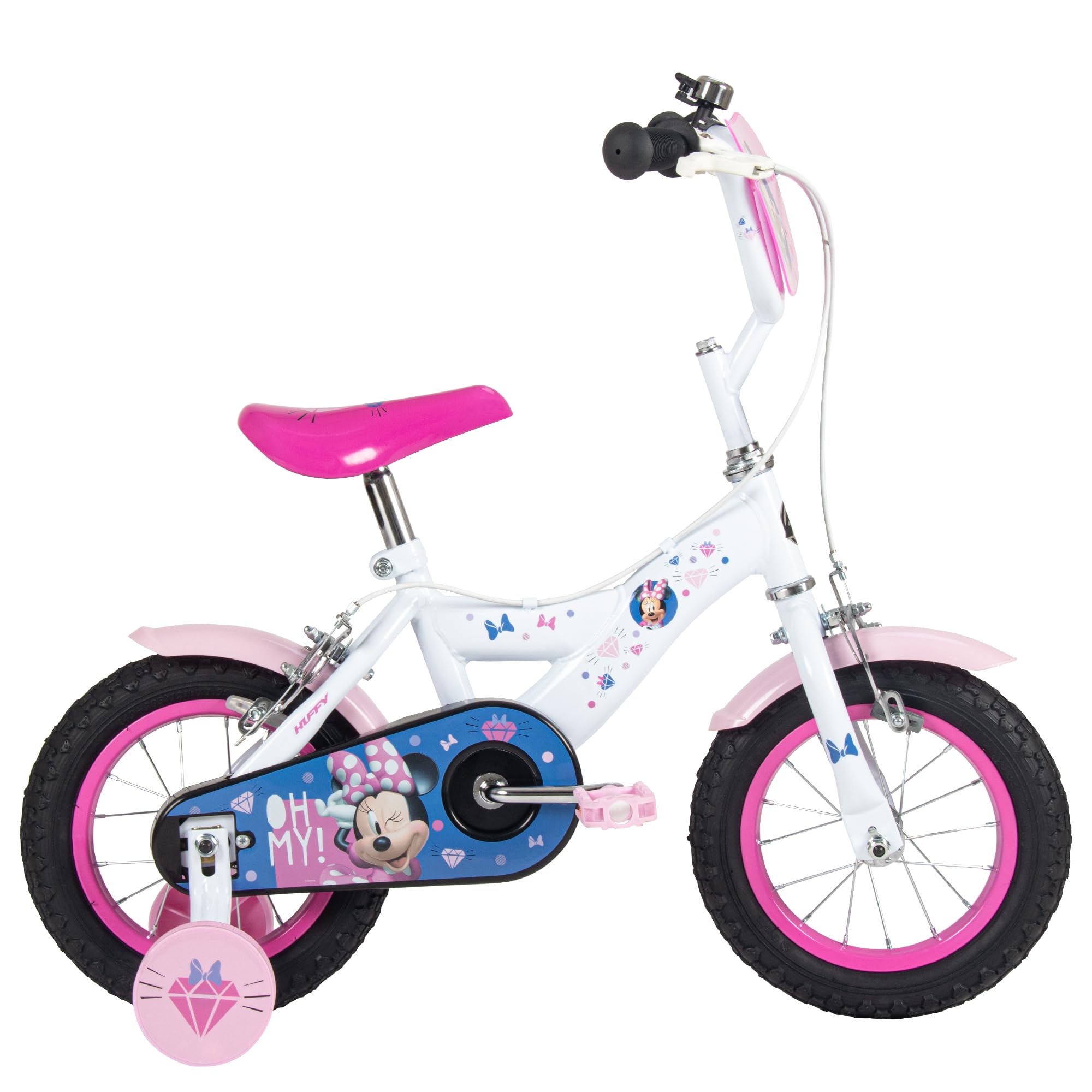 Huffy Disney Minnie Mouse - Bicicleta Infantil (12/14/16", con Ruedas)