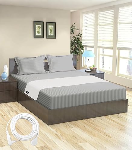 Sábanas de tierra para cama de fibra plateada, sábanas de algodón para dormir mejor, efectos de sensación del interior, camas con cable de conexión