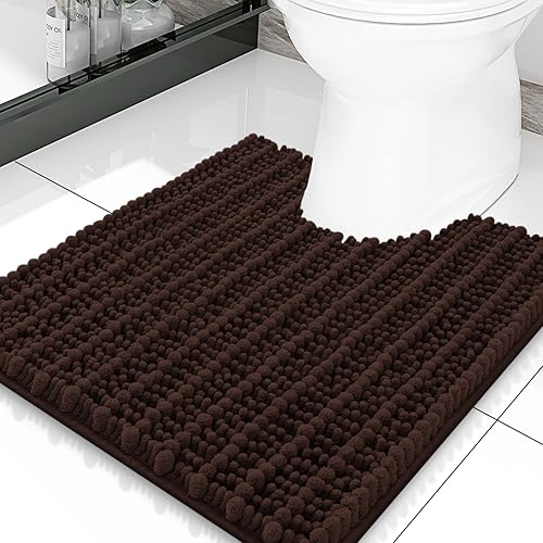 Miniatura 188 de Smiry Alfombras de Baño 24 x 16 pulgadas, Tapetes de Baño de Chenilla Extra Suaves y Absorbentes, Respaldo de Goma Antideslizante, Lavable a Azul