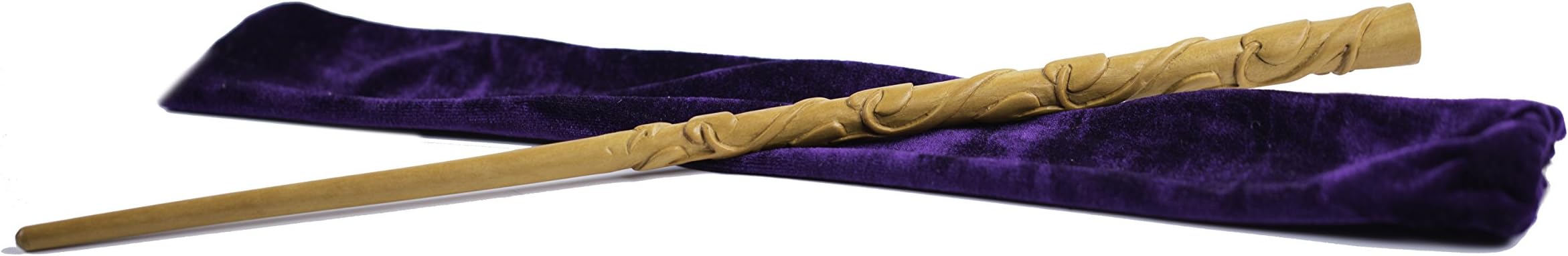 Fine Handcrafted Solid Wood Magic Wand for Witches and Wizards, The Vine Light Brown