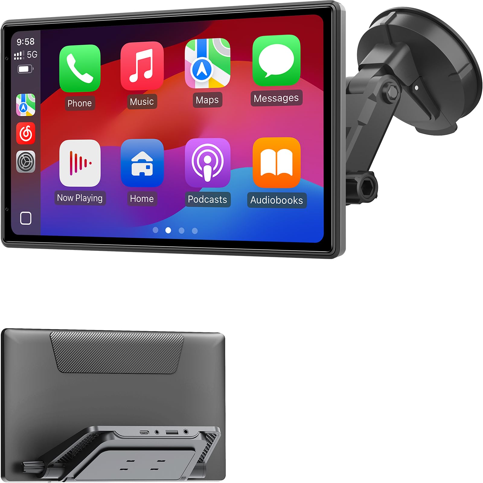 Amazon.com: Eoyaa Wireless CarPlay Screen for Car - Portable Dash
