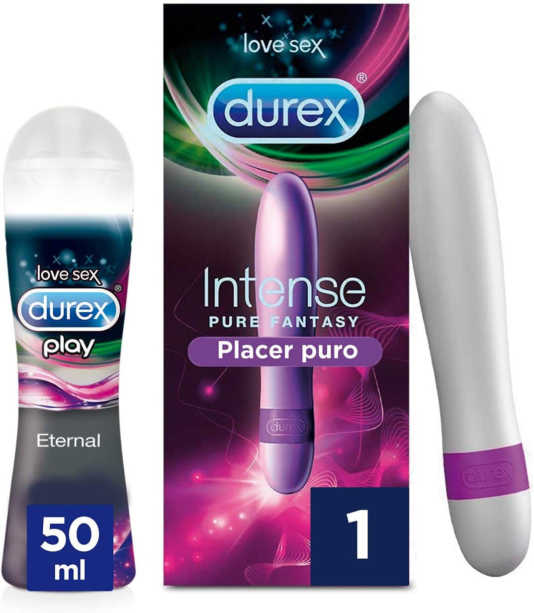 Durex Pack Vibrador Intense Orgasmic Pure Fantasy + ...