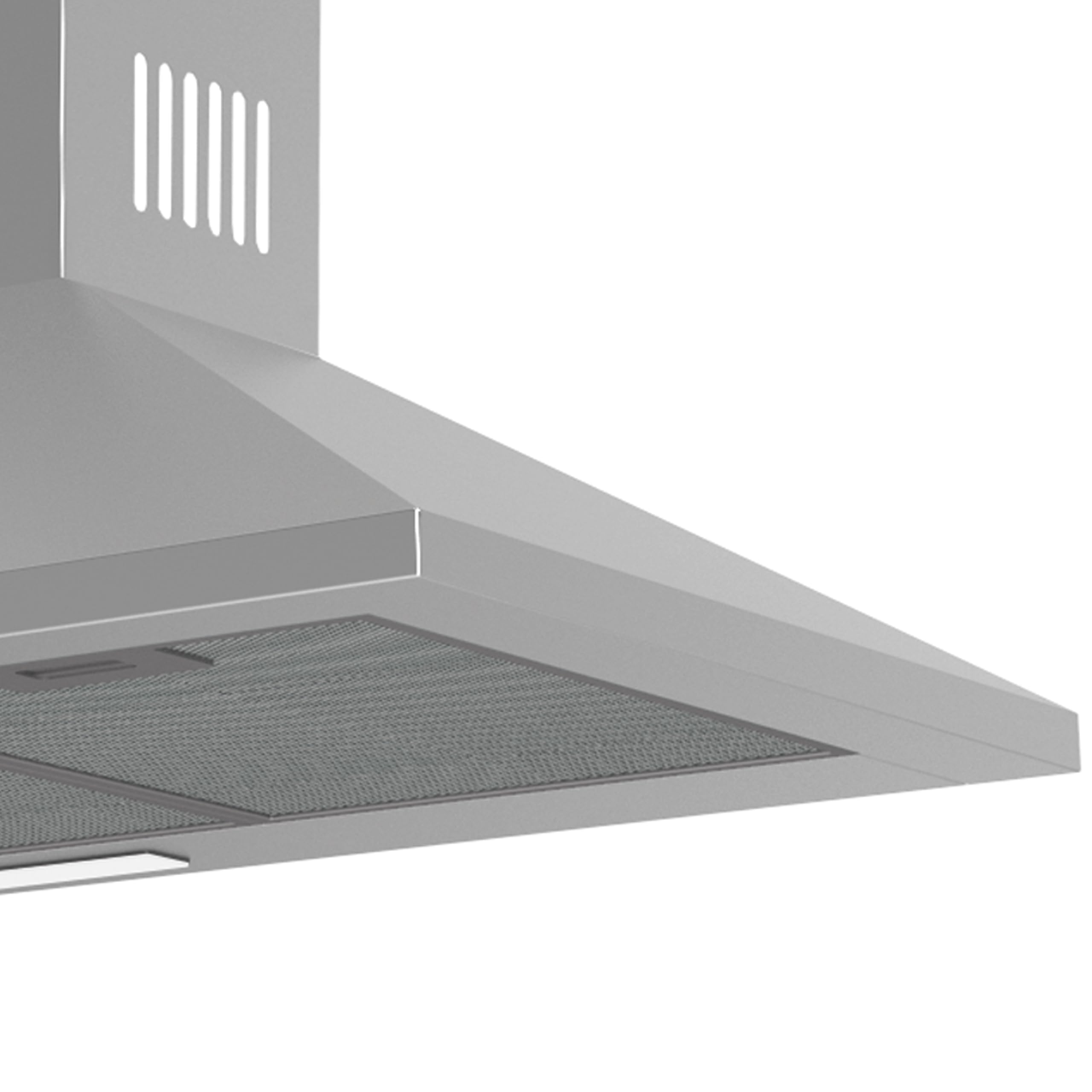 Cata Campana Extractora VZX 9000 X/A Campana de Pared Decorativo 90 cm Capacidad de Extracción de 510m3/h 3 niveles de Potencia Acabado en Acero Inoxidable