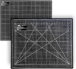 Base Para Corte De Mesa A2 Dupla Face Patchwork Artesanato (Preta)