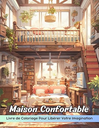 Maison Confortable Livre de Coloriage: Page De Coloriage De Maison Confortable, Habitations Réconfortantes Pour Une Coloration Créative (French Edition)