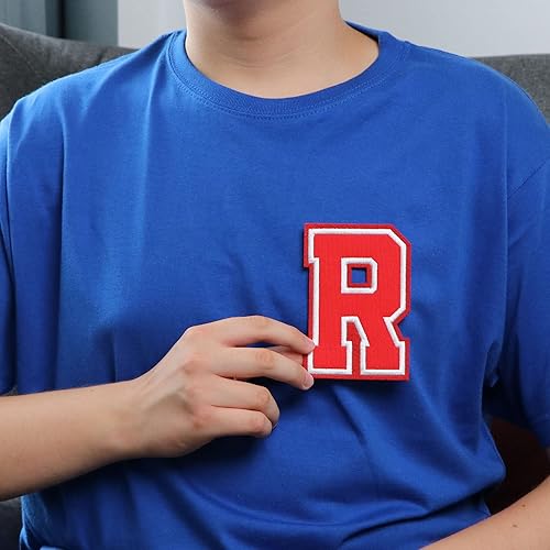 Miniatura 277 de Parches de letras termo-adhesivas de alta calidad – Lindas letras para ropa – Parche universitario para ropa – Letras bordadas de 4 1/2 parches
