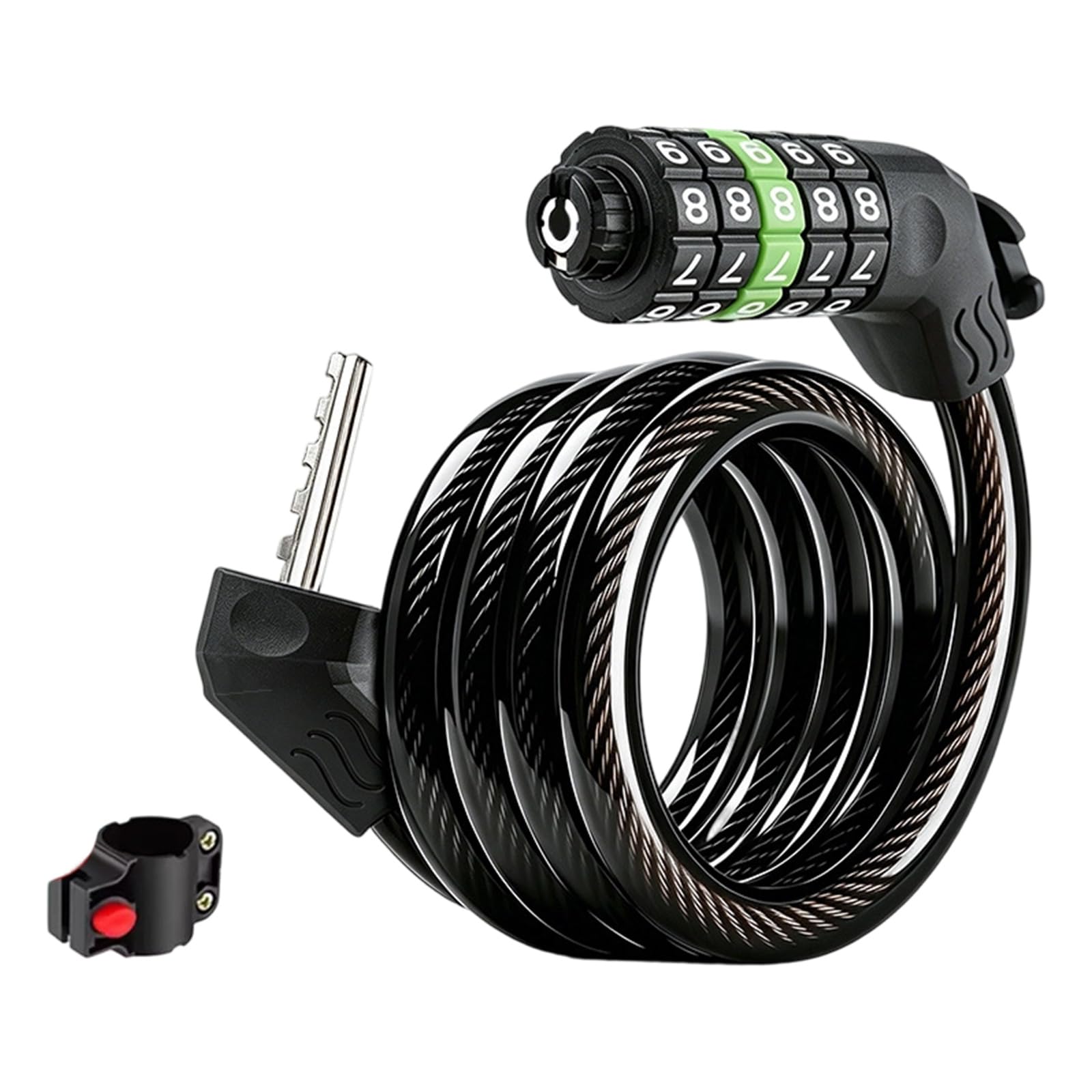 Xjdzineq Green 120Cm Bicycles Combination High Strength Password Protected Bike Cable Easy To Carry For Cyclists Bicycles Security