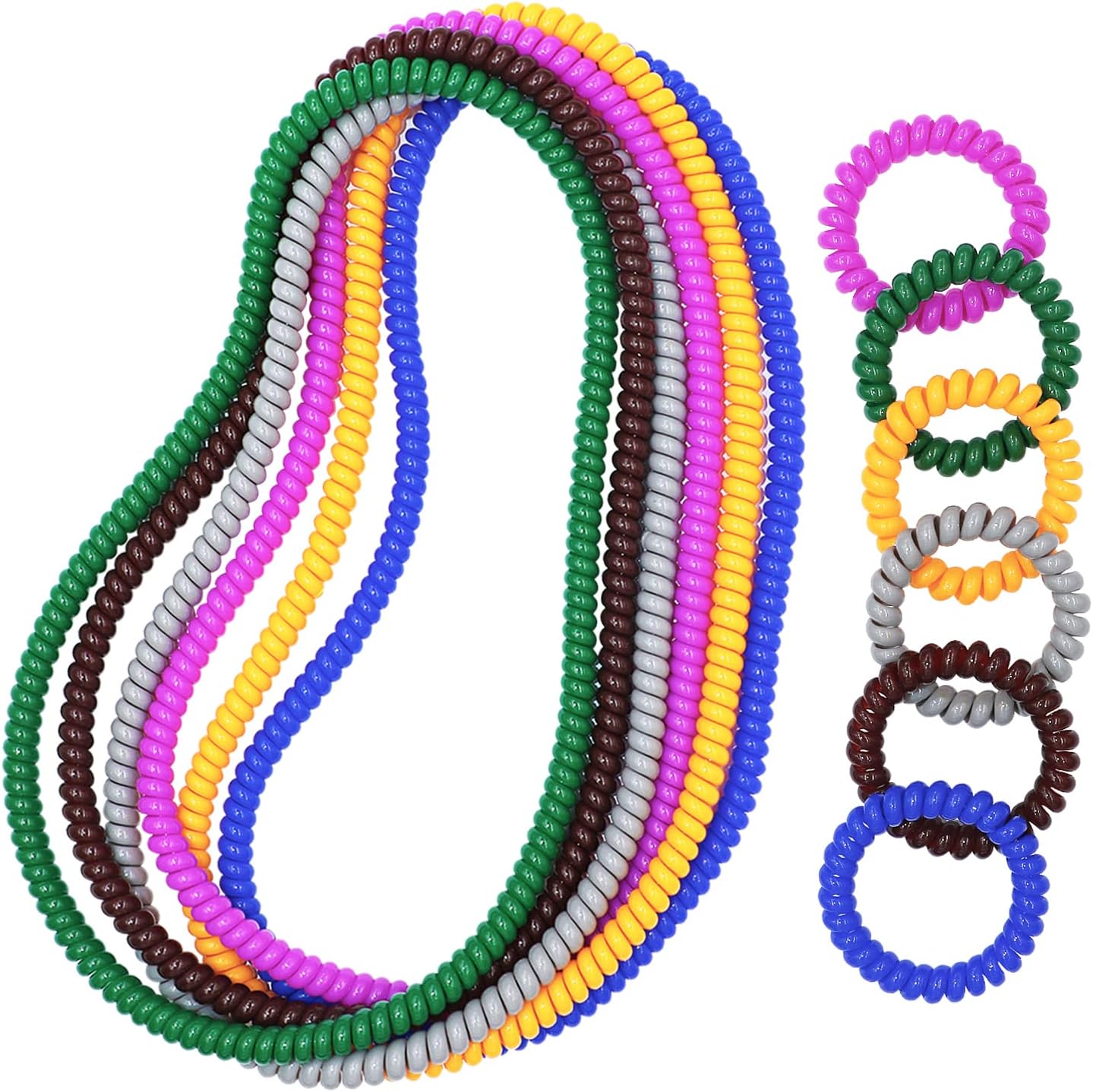 Sensory Chew Necklaces Bracelets for Kids, 12pack Chew Toys Sensory for Chewing Stretchy Coil Bracelet for Boys Girls with Autism/Anxiety/SPD/ADHD, Oral Chewy Necklace Sensory Reduce Kids Fidgeting