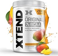 Vista 18 de XTEND Original BCAA - Polvo de Mango Madness Bebida de recuperación muscular post entrenamiento sin azúcar con aminoácidos 7g de BCAA