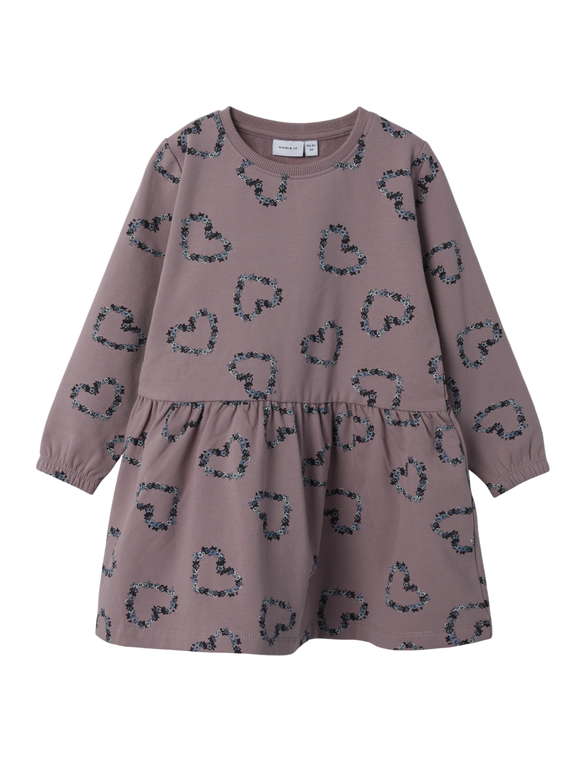 NAME IT Mädchen Nmfolukria Ls Sweat Dress Bru