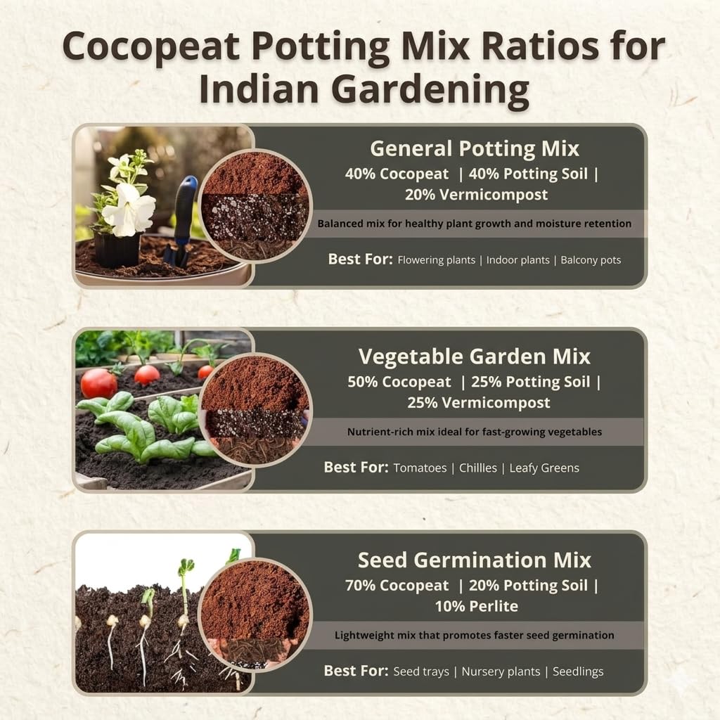 Cocopeat Brick 5kg - Organic Soil Substitute -9