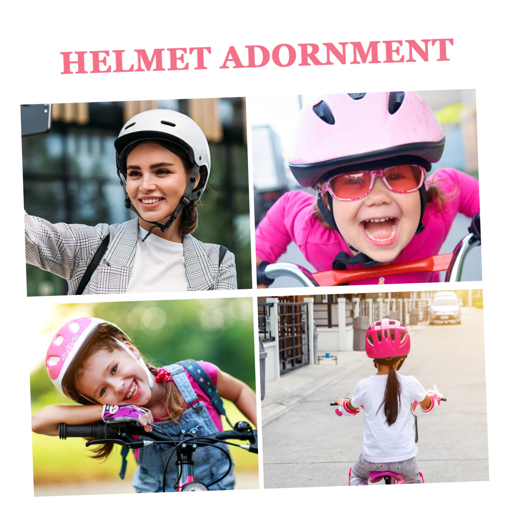 VANZACK Helmet Horns for Bike Helmet Decals Sturdy Plastic Weatherproof Easy Maintenance