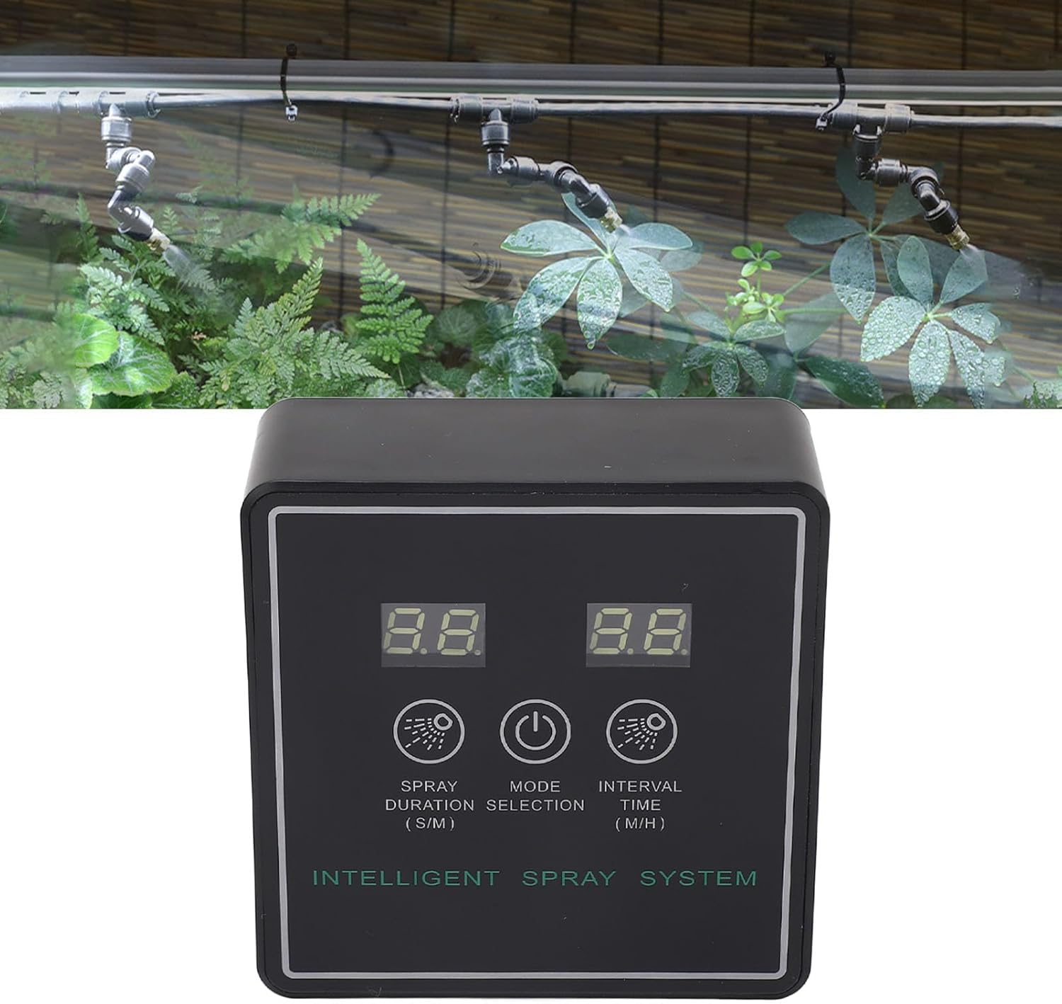 Jeffergarden Reptile Humidifier, Smart Misting System, 360 Degree Adjustable Nozzles, Automated Timing for Terrariums and Reptiles