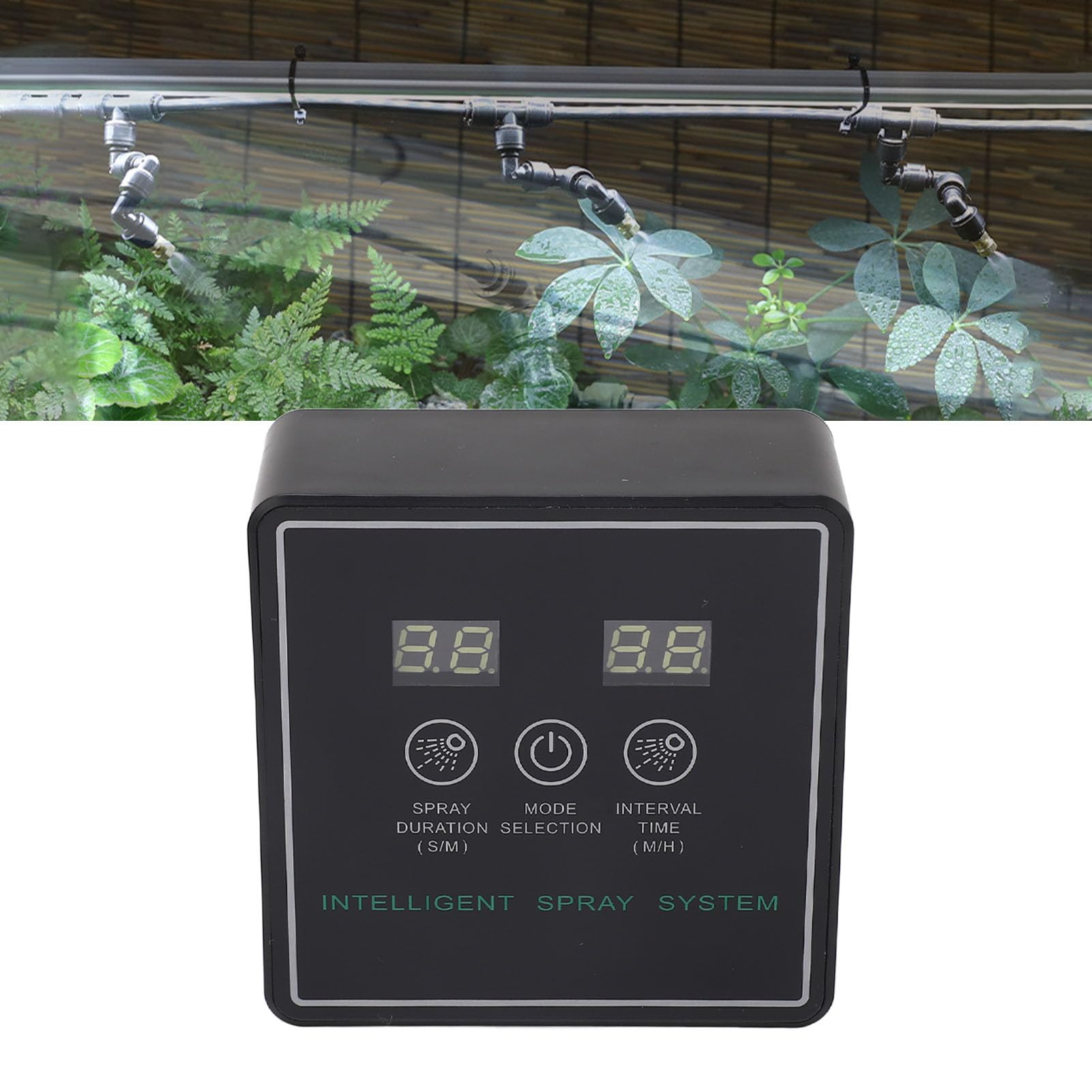 Humidificador Automático para Reptiles y Terrarios con Temporizador Digital, Boquilla 360° para Anfibios y Plantas de Interior, Fácil Instalación