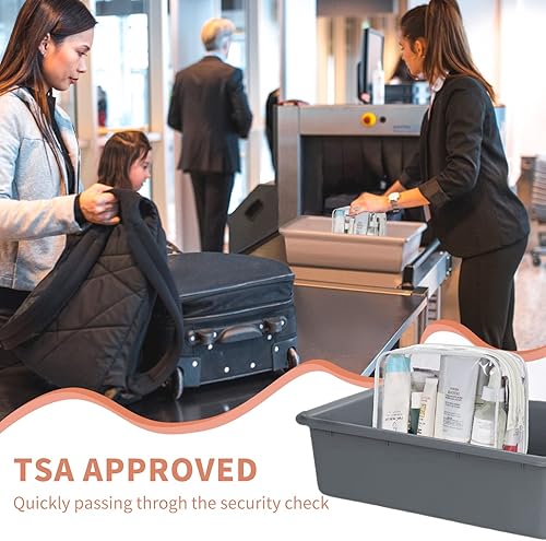 Miniatura 4 de TISRATOK 12 bolsas de aseo transparentes para mujeres y hombres bolsa de cosméticos transparente para organizador de maquillaje de viaje bolsa