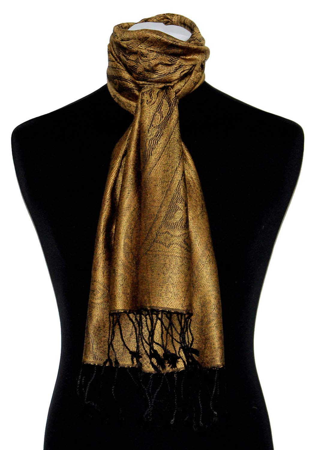 Lorenzo Cana Seidenschal für Männer Schal 100% Seide gewebt Herrenschal elegant Paisley Muster Ton in Ton