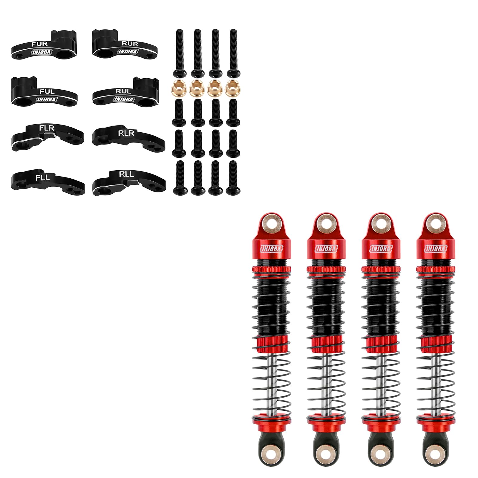 Amazon.com: INJORA RC Shock Flex Blades and 59MM Shocks for TRX4M