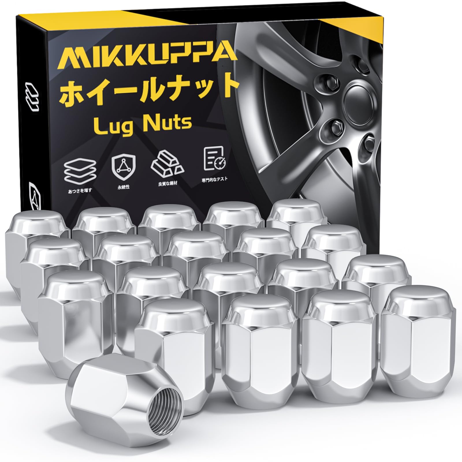 Amazon | MIKKUPPA ホイールナット M14×P1.5 袋タイプ レクサス·トヨタ