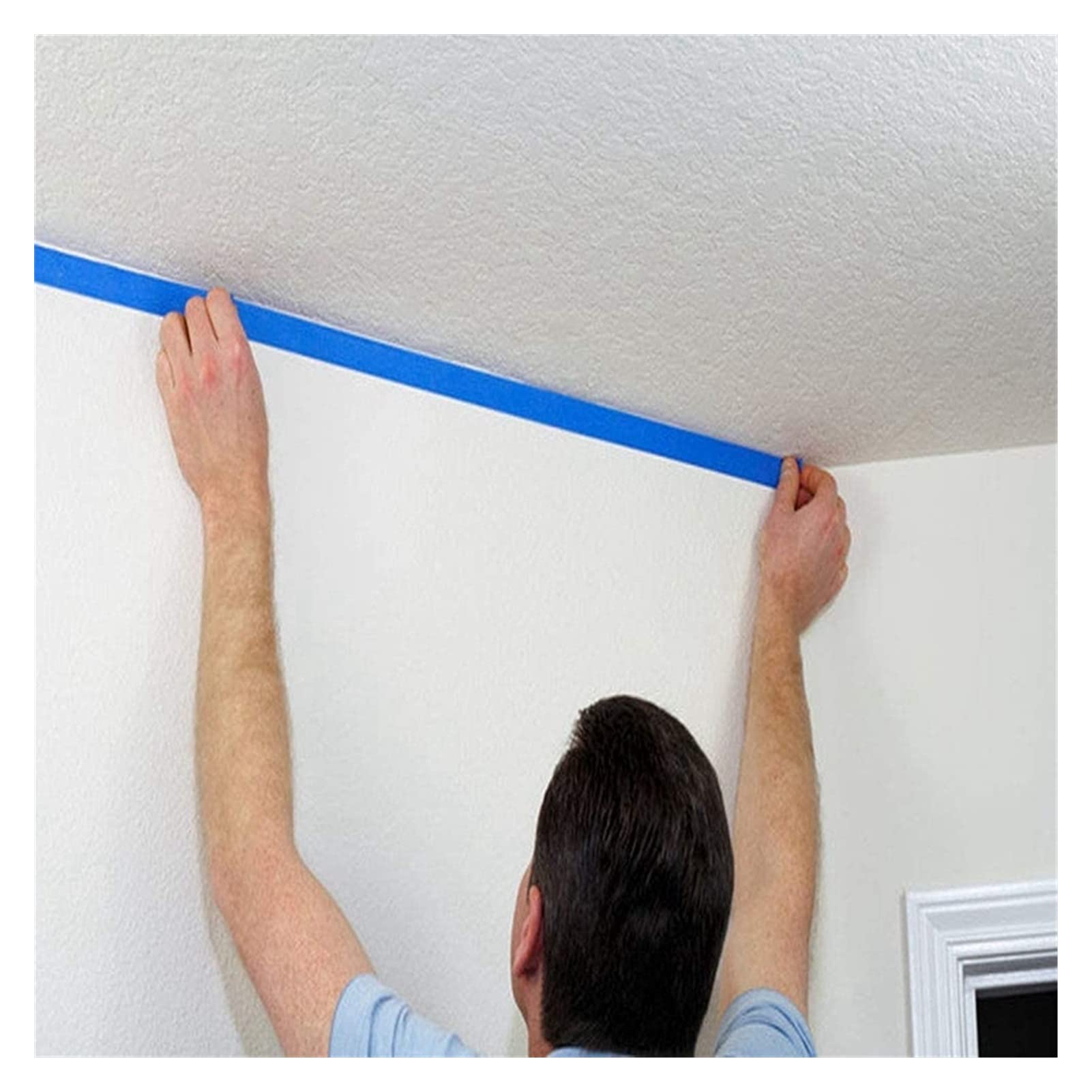 Cinta de Pinturas Azules de 6 Rollos - Cinta de enmascaramiento Adecuado para Bricolaje o Pintor Profesional (25 mm x 20m)