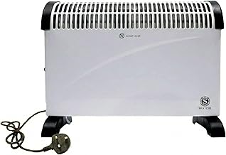 2000W Convector Radiator Heater with 3 Heat Settings, Adjustable Thermostat, Cool-Touch Design & Safety Cut-Off, Quiet Portable Electric Heater for Home, Bedroom, Office or Living Room