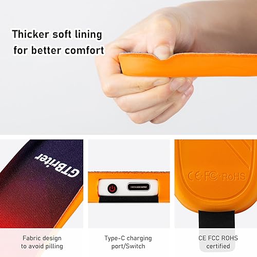 Miniatura 5 de Plantillas térmicas para hombres y mujeres de 3500 mAh con control remoto recargable de hasta 13 horas de calefacción, plantillas de zapatos