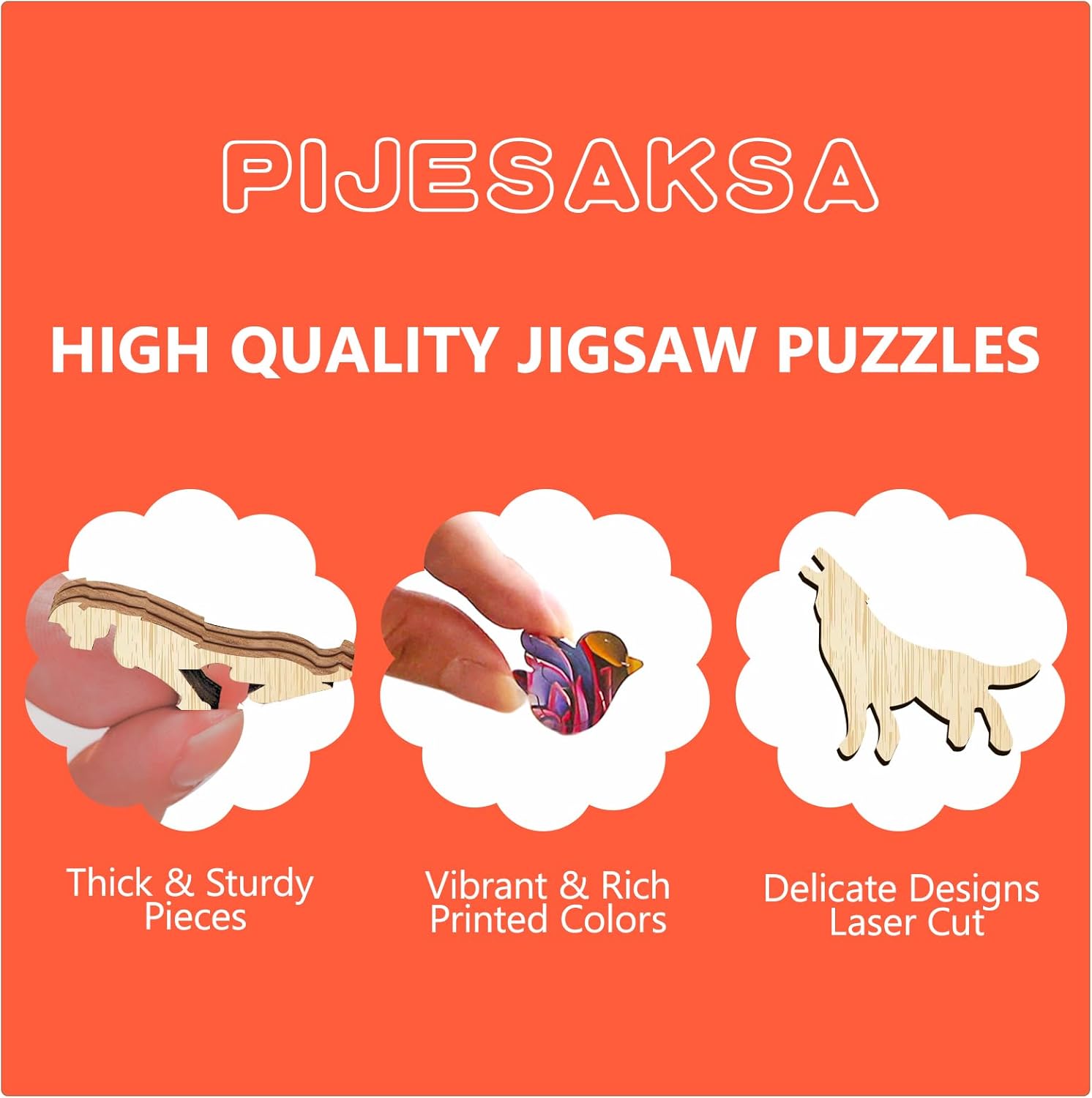 Wooden Puzzles for Adults, Stained Glass Phoenix Wooden Jigsaw Puzzle for Adults, Flowers Wood Puzzles Adult, Unique Animal Shape, Gifts for Friends, Family, Home Decor (M-11.4 * 11.4 in -200 Pieces)