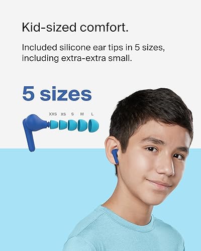 Miniatura 4 de Belkin SoundForm Nano 2 Auriculares Bluetooth para niños con micrófono integrado, batería de 28 horas, volumen seguro de 85 dB, resistencia al agua