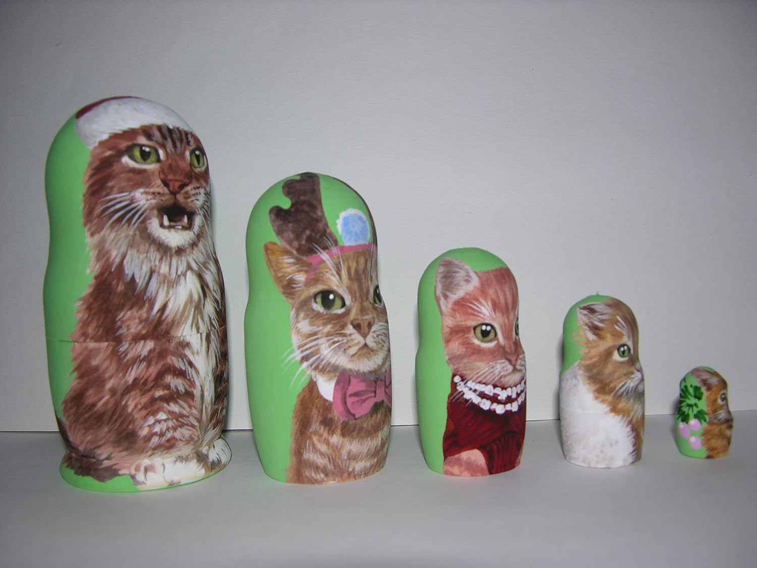 Christmas Cats Nesting Doll
