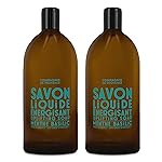 Compagnie de Provence Savon de Marseille Extra Pure Liquid Soap - Mint Basil - Bulk 67.6 Fl Oz Plastic Bottle Refill
