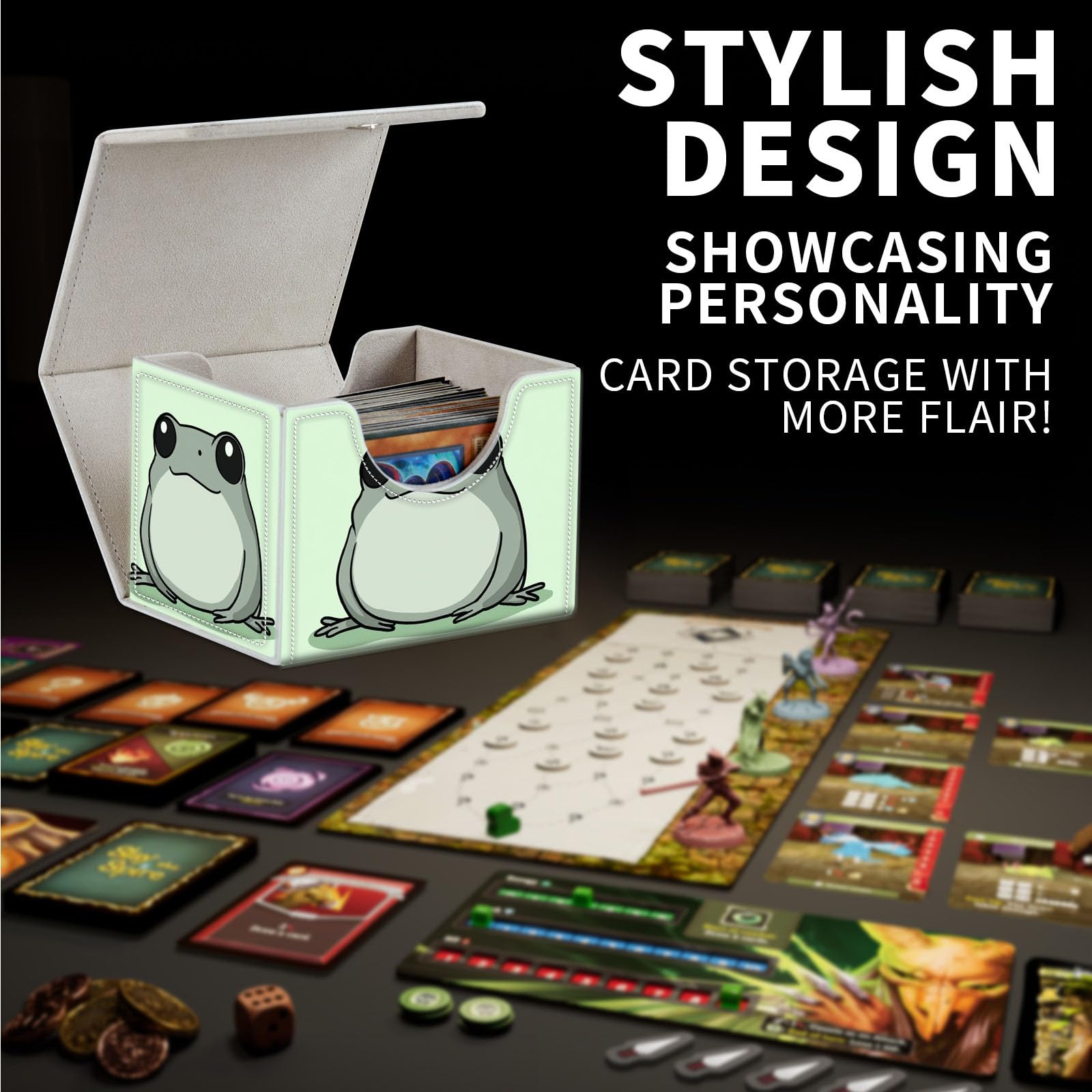Amazon.com: ETLKJVBL for MTG Card Storage Solution, Cute Cartoon Frog for MTG  Card Box and Commander Decks, High Capacity Anime Card Sleeves for Mtg Deck  Box, Designed Specifically for Mtg Players :